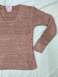 Suéter rosa palo