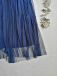 Midi falda plisada azul marino